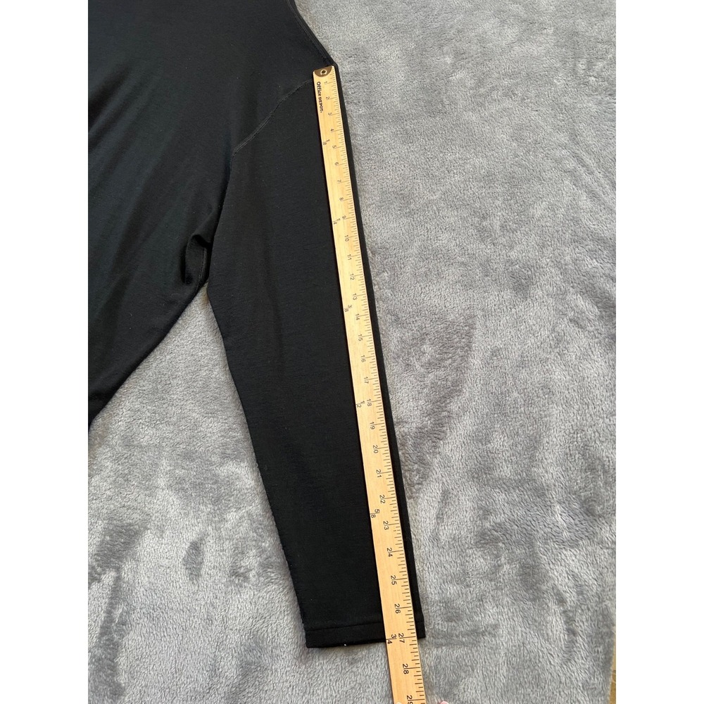 Minus 33 Base Layer Shirt Mens 5X Black Midweight 100% Superfine Merino Wool - Picture 5 of 9